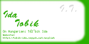 ida tobik business card